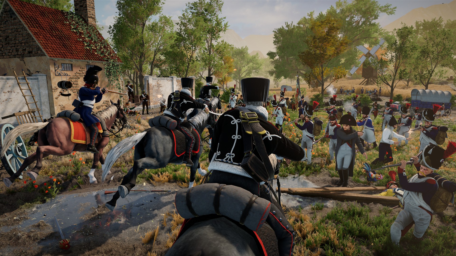 A cavalry charge in Holdfast: Nations at War